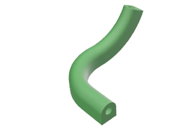 Grüne D-Abschnitt-Formdichtung