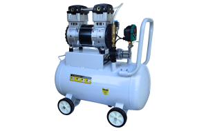 Ölfreie Kolbenpumpe, 220 l/min mit 50-l-Behälter