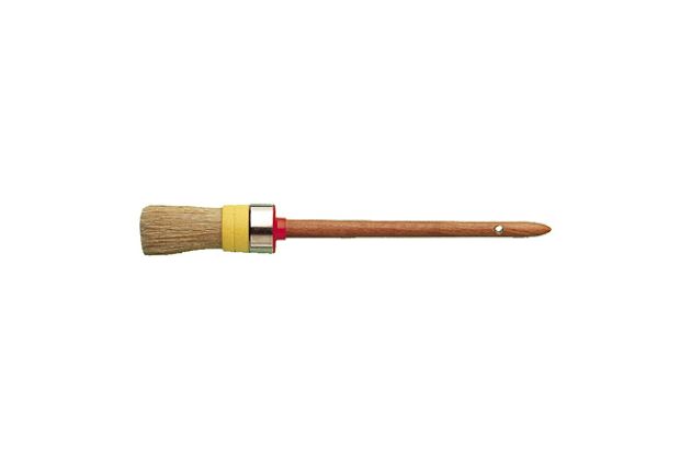 Ringpinsel Gr. 10, 40 mm, Kunststoffvorband, helle Borsten