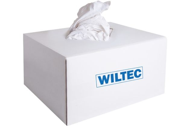 Wiltec Recycling-Wischtücher Baumwolle Weiß / 10 kg