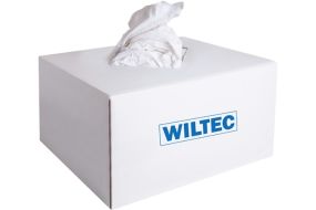 WILTEC Recycling-Wischtücher BAUMWOLLE Weiß