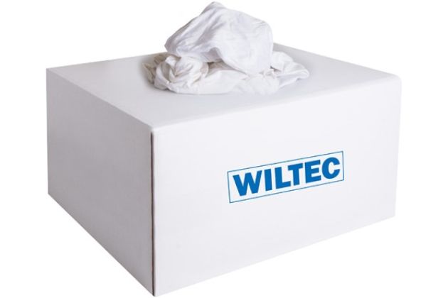 WILTEC Recycling-Wischtücher TRIKOT Weiß / 10 kg